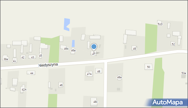 Niedyszyna, Niedyszyna, 47, mapa Niedyszyna