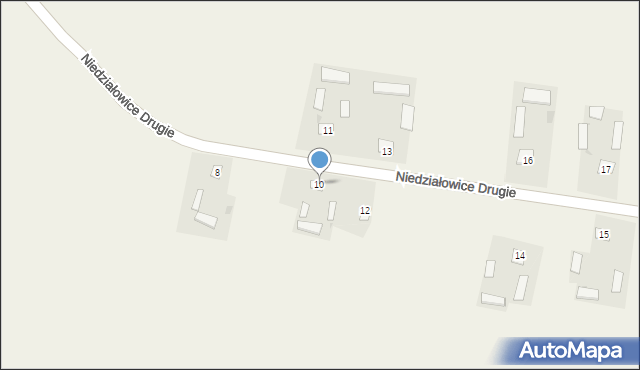 Niedziałowice Drugie, Niedziałowice Drugie, 10, mapa Niedziałowice Drugie