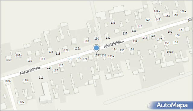 Niedzieliska, Niedzieliska, 129, mapa Niedzieliska