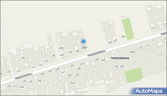 Niedzieliska, Niedzieliska, 158a, mapa Niedzieliska