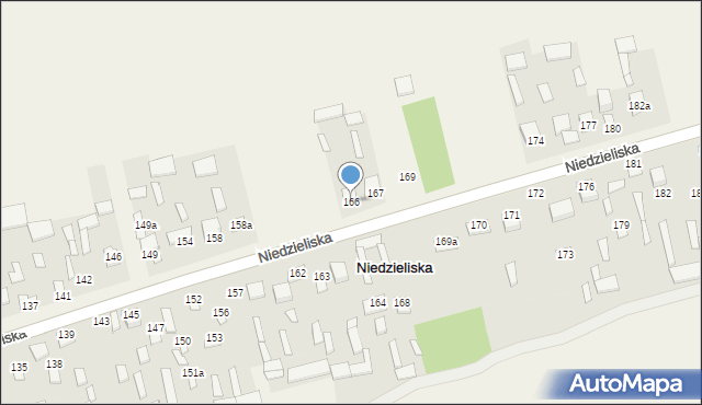 Niedzieliska, Niedzieliska, 166, mapa Niedzieliska