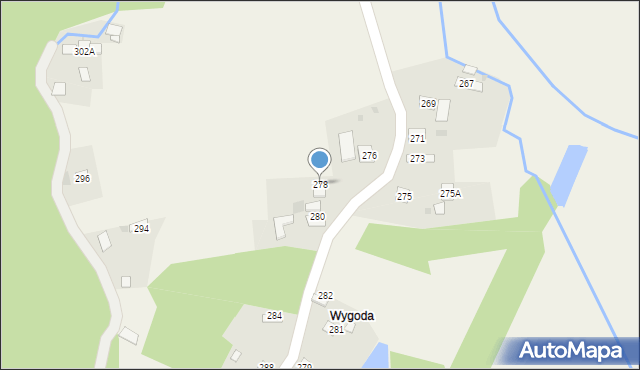 Niedzieliska, Niedzieliska, 278, mapa Niedzieliska