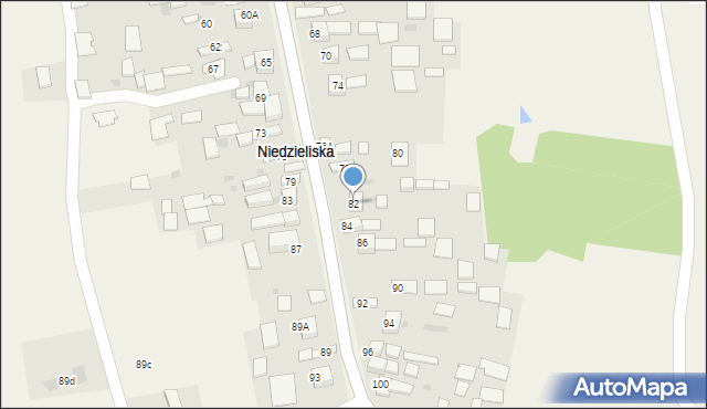 Niedzieliska, Niedzieliska, 82, mapa Niedzieliska