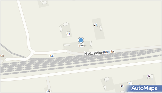 Niedzieliska-Kolonia, Niedzieliska-Kolonia, 27F, mapa Niedzieliska-Kolonia