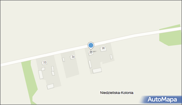 Niedzieliska-Kolonia, Niedzieliska-Kolonia, 35, mapa Niedzieliska-Kolonia