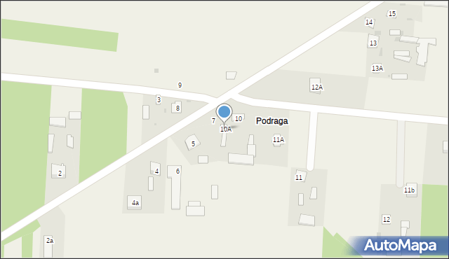 Niedźwiada, Niedźwiada-Kolonia, 10A, mapa Niedźwiada