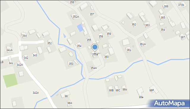 Niedźwiada, Niedźwiada, 355a, mapa Niedźwiada