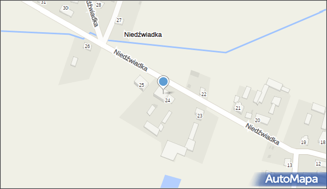 Niedźwiadka, Niedźwiadka, 24a, mapa Niedźwiadka