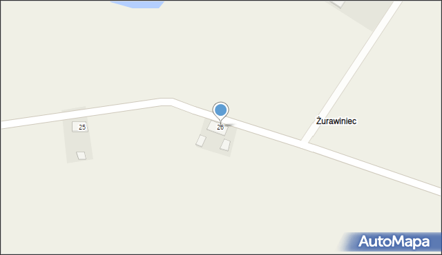 Niedźwiady, Niedźwiady, 26, mapa Niedźwiady