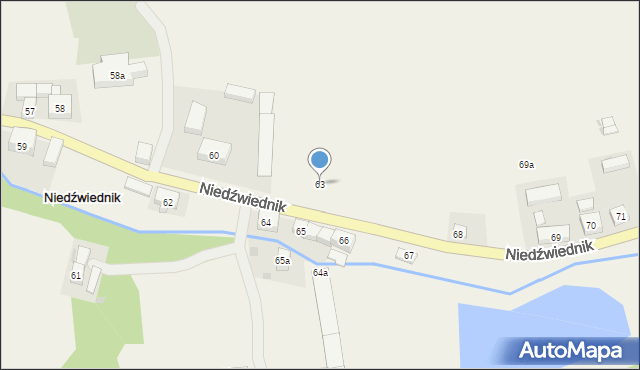 Niedźwiednik, Niedźwiednik, 63, mapa Niedźwiednik