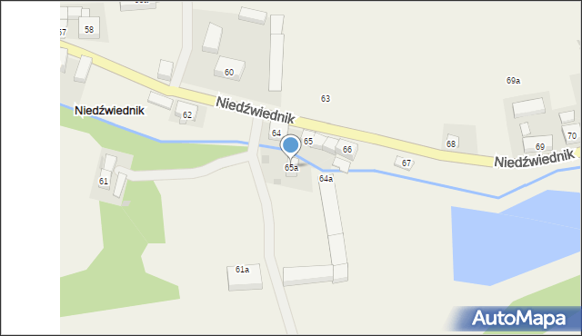 Niedźwiednik, Niedźwiednik, 65a, mapa Niedźwiednik