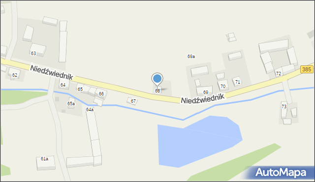 Niedźwiednik, Niedźwiednik, 68, mapa Niedźwiednik