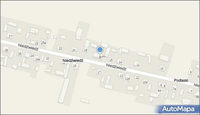 Niedźwiedź, Niedźwiedź, 16, mapa Niedźwiedź