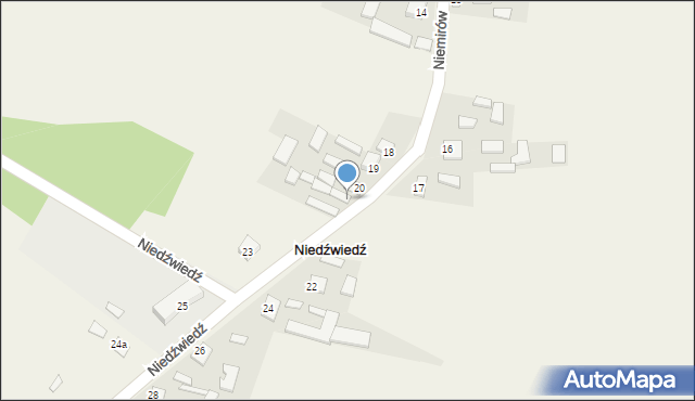 Niedźwiedź, Niedźwiedź, 21, mapa Niedźwiedź