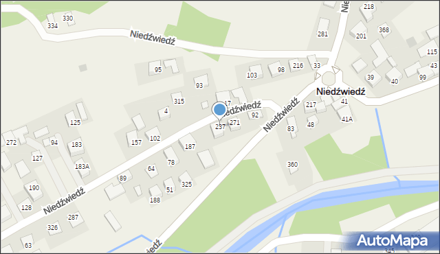 Niedźwiedź, Niedźwiedź, 237, mapa Niedźwiedź