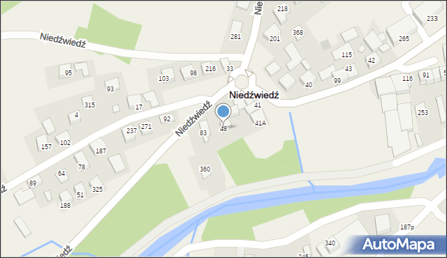 Niedźwiedź, Niedźwiedź, 48, mapa Niedźwiedź