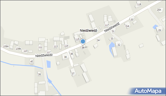 Niedźwiedź, Niedźwiedź, 35, mapa Niedźwiedź