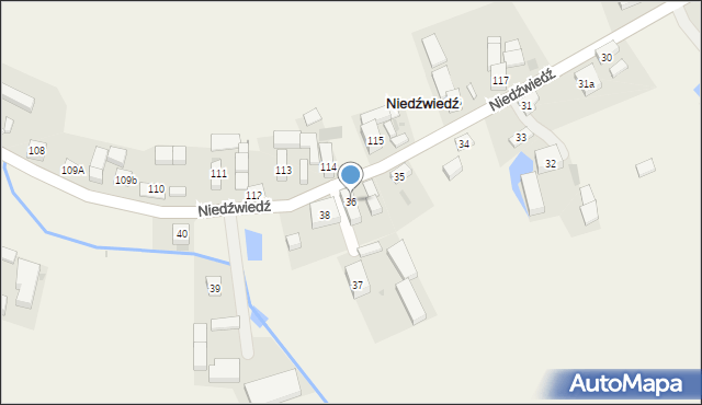 Niedźwiedź, Niedźwiedź, 36, mapa Niedźwiedź