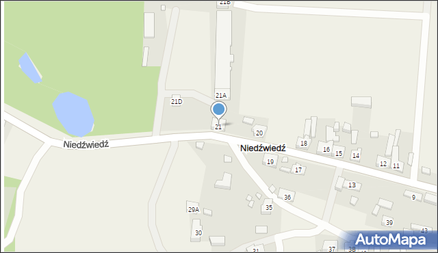 Niedźwiedź, Niedźwiedź, 21, mapa Niedźwiedź