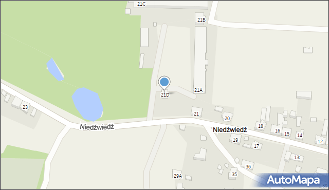 Niedźwiedź, Niedźwiedź, 21D, mapa Niedźwiedź