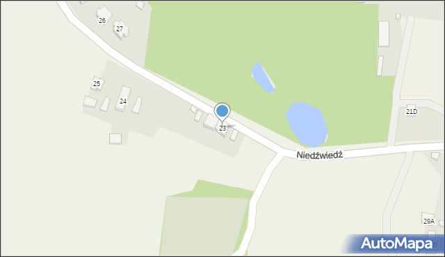 Niedźwiedź, Niedźwiedź, 23, mapa Niedźwiedź