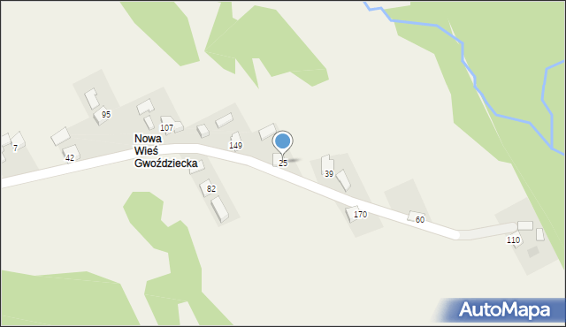 Niedźwiedza, Niedźwiedza, 25, mapa Niedźwiedza