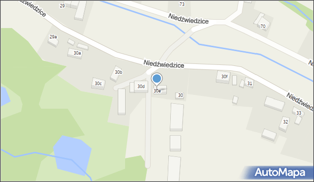 Niedźwiedzice, Niedźwiedzice, 30e, mapa Niedźwiedzice