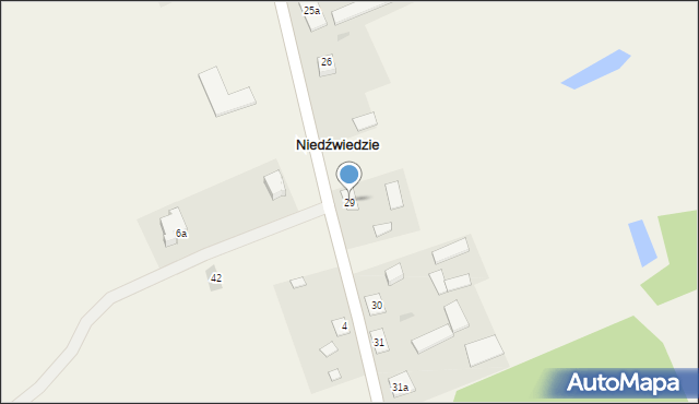 Niedźwiedzie, Niedźwiedzie, 29, mapa Niedźwiedzie