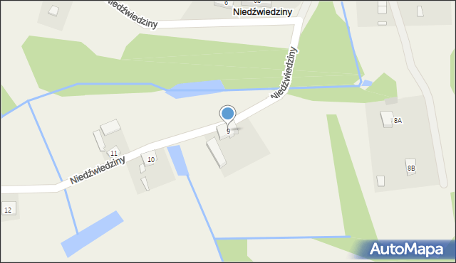 Niedźwiedziny, Niedźwiedziny, 9, mapa Niedźwiedziny