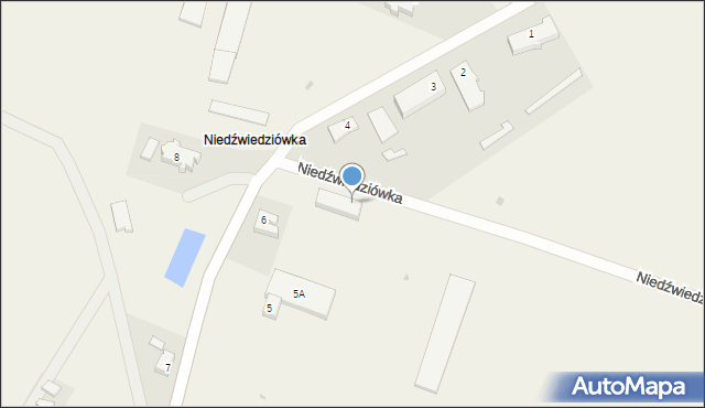 Niedźwiedziówka, Niedźwiedziówka, 5, mapa Niedźwiedziówka