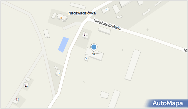 Niedźwiedziówka, Niedźwiedziówka, 5A, mapa Niedźwiedziówka