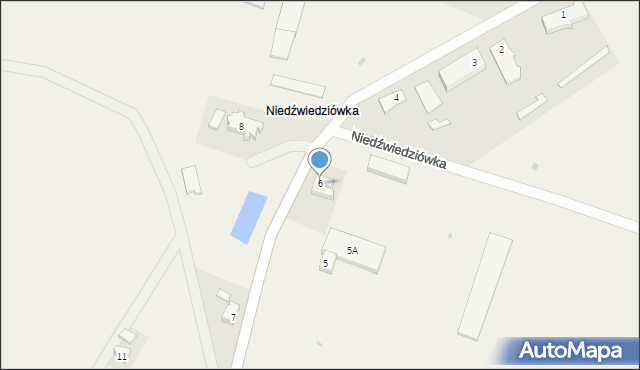 Niedźwiedziówka, Niedźwiedziówka, 6, mapa Niedźwiedziówka