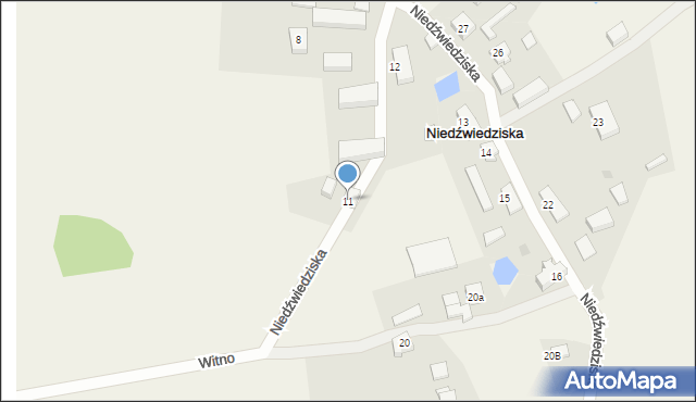 Niedźwiedziska, Niedźwiedziska, 11, mapa Niedźwiedziska