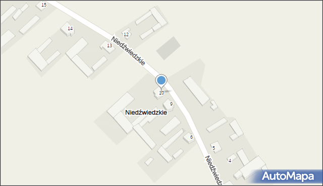 Niedźwiedzkie, Niedźwiedzkie, 10, mapa Niedźwiedzkie