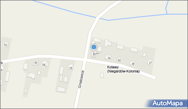 Niegardów-Kolonia, Niegardów-Kolonia, 33, mapa Niegardów-Kolonia