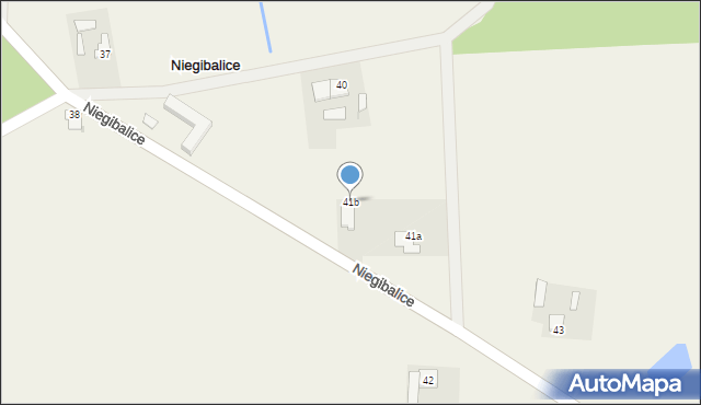 Niegibalice, Niegibalice, 41b, mapa Niegibalice