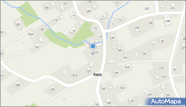 Niegłowice, Niegłowice, 69, mapa Niegłowice