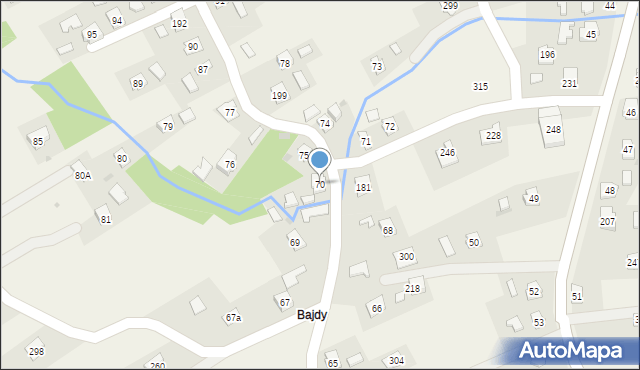 Niegłowice, Niegłowice, 70, mapa Niegłowice