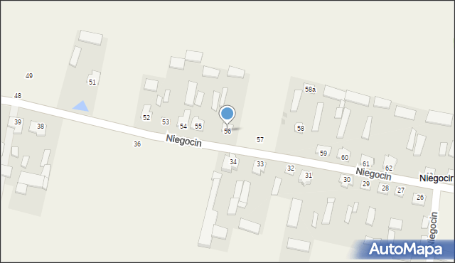 Niegocin, Niegocin, 56, mapa Niegocin