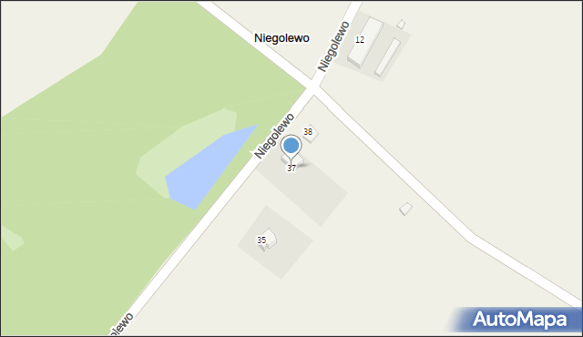 Niegolewo, Niegolewo, 37, mapa Niegolewo