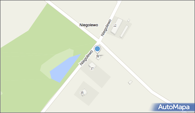 Niegolewo, Niegolewo, 38, mapa Niegolewo