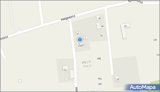 Niegoszcz, Niegoszcz, 47a, mapa Niegoszcz