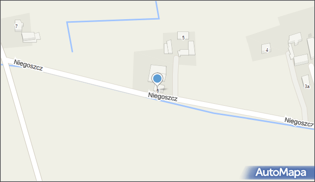 Niegoszcz, Niegoszcz, 6, mapa Niegoszcz