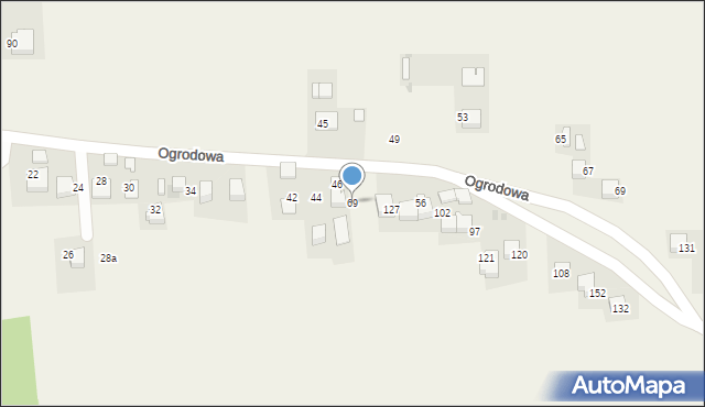 Niegoszowice, Niegoszowice, 69, mapa Niegoszowice