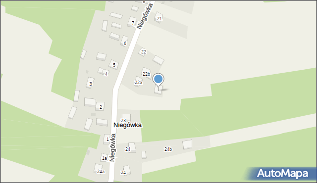 Niegówka, Niegówka, 23, mapa Niegówka