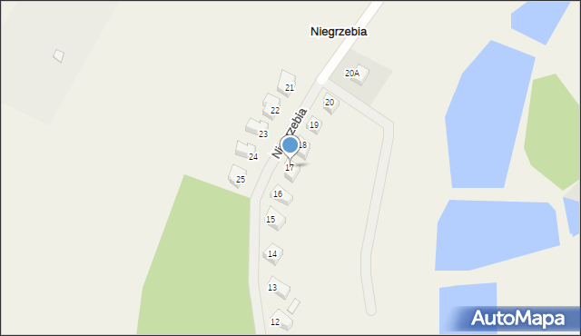 Niegrzebia, Niegrzebia, 17, mapa Niegrzebia