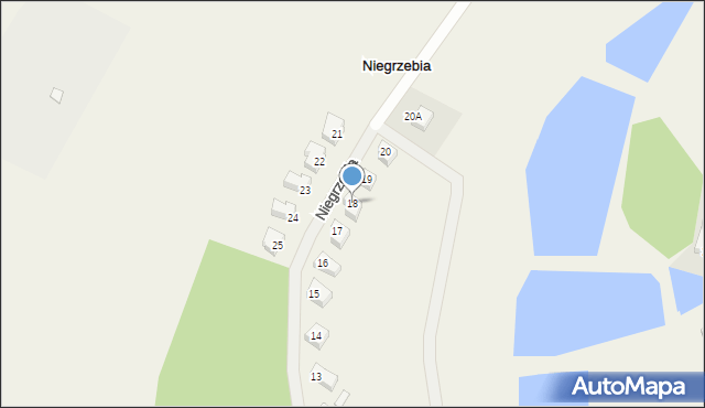 Niegrzebia, Niegrzebia, 18, mapa Niegrzebia