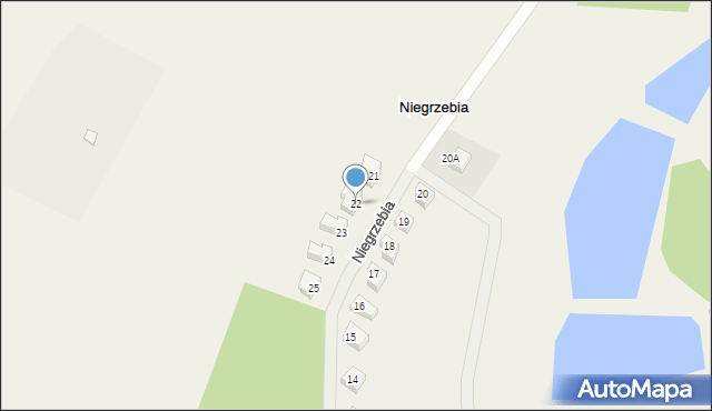 Niegrzebia, Niegrzebia, 22, mapa Niegrzebia