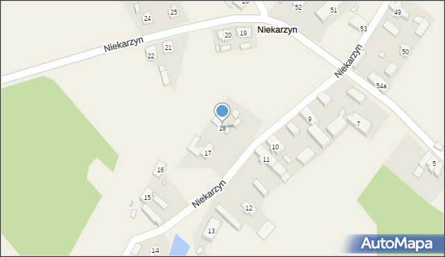 Niekarzyn, Niekarzyn, 18, mapa Niekarzyn