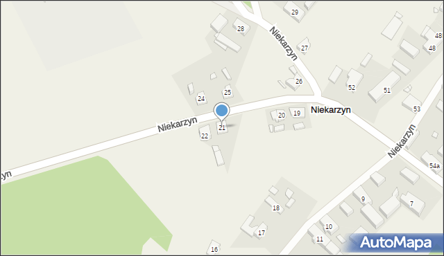 Niekarzyn, Niekarzyn, 21, mapa Niekarzyn